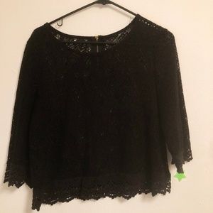 black lace top